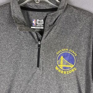 Golden State Warriors NBA Basketball 1/4 Zip Long Sleeve Pullover Shirt Size‎ M